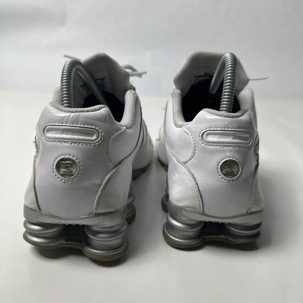 Nike Shox NZ SL White Silver Womens Running Shoes 9.5 Sneakers 366571-111 Retro